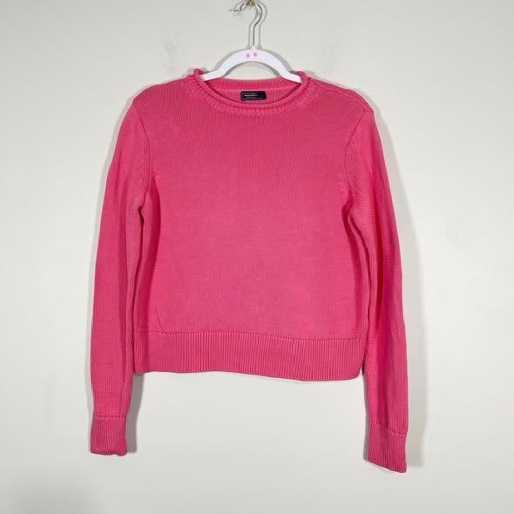 Vineyard Vines‎ Katie Sweater Wms XS Cotton Rollneck Sunset Pink Preppy Beach